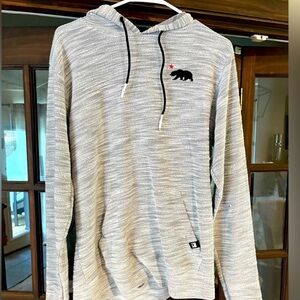 Gray Hooded Men's Shirt